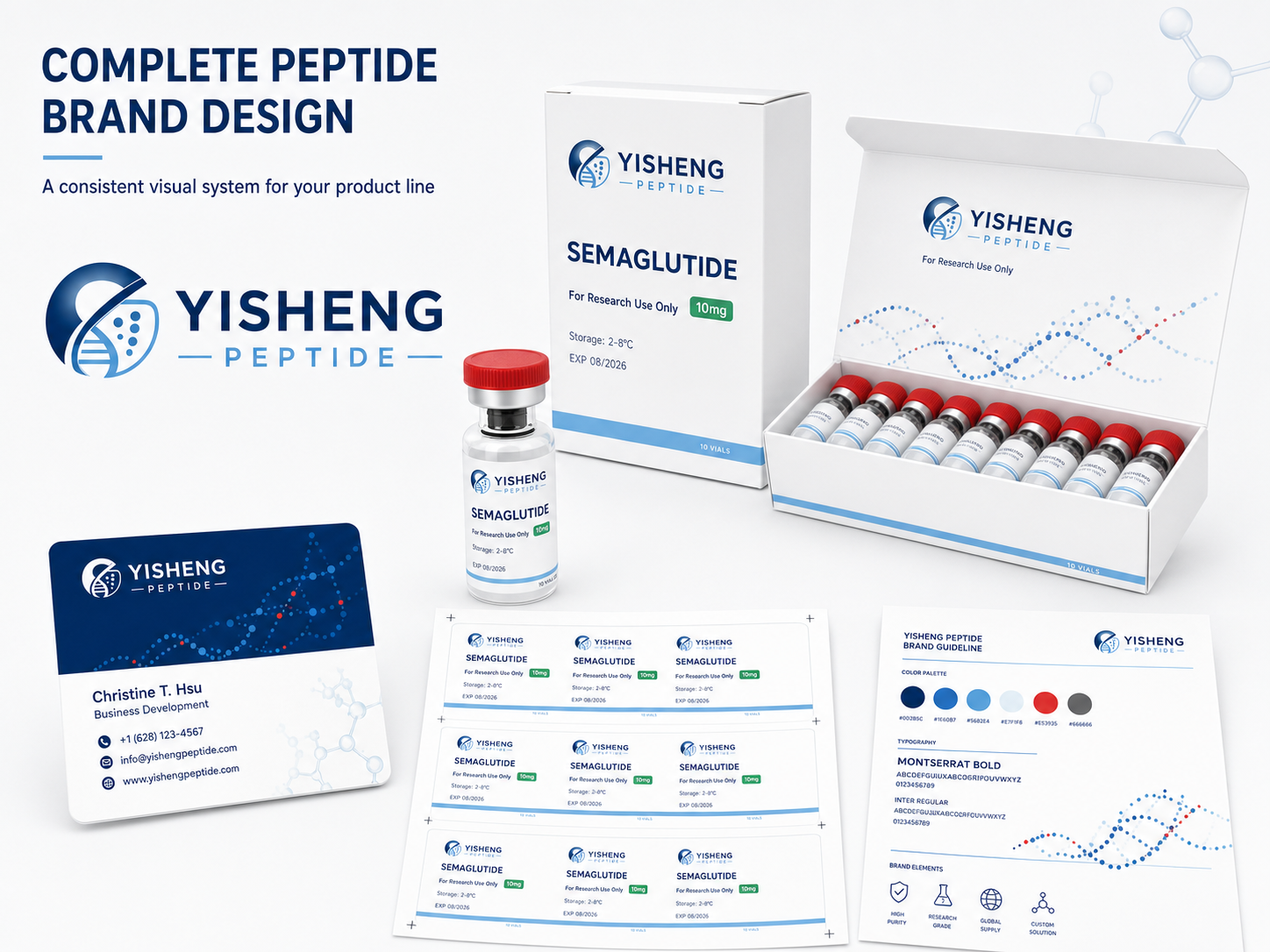 Yisheng Peptide brand design support