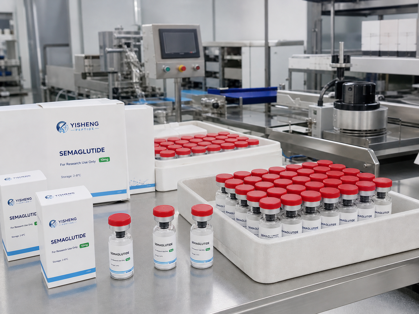 Yisheng Peptide supply capabilities using real production photographs